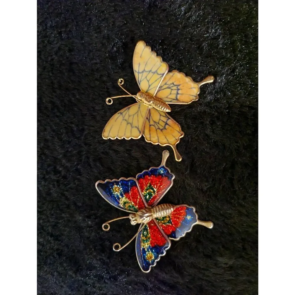 One Vintage butterfly 🦋 mosaic pattern brooch